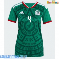 Camisa de time de futebol México Edson Alvarez #4 Replicas 1º Equipamento Feminina Mundo 2026 Manga Curta